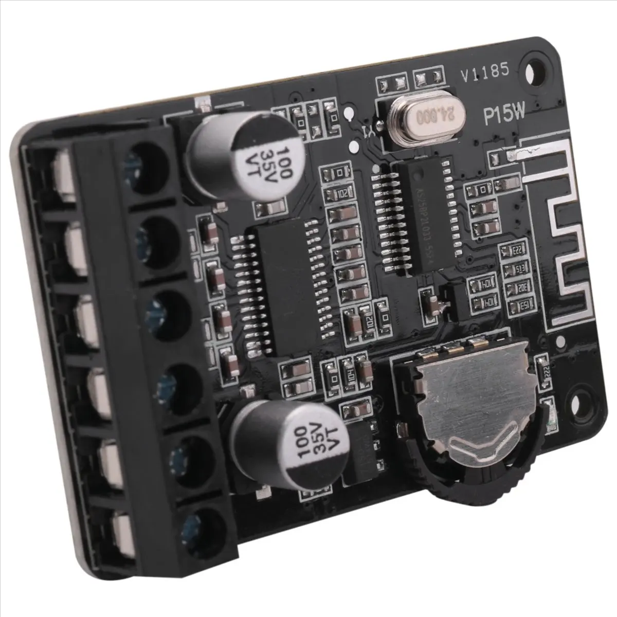 (A75T) 20W Stereo Bluetooth Power Amplifier Board 12V / 24V High Power Digital Power Amplifier Board XY-P15W Without Shell