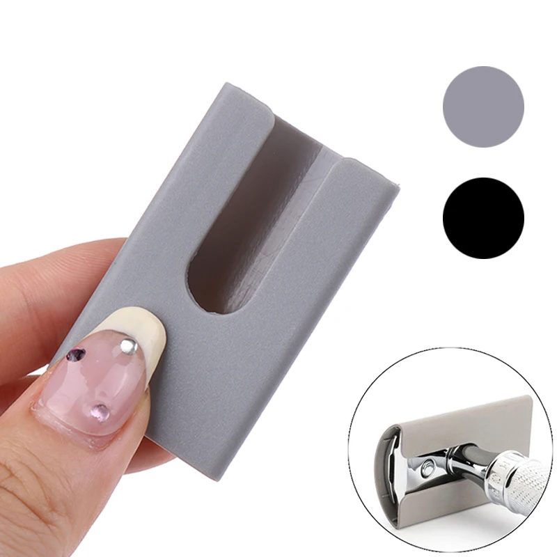 1PCS Universal Razor Head Protective Cover Case Plastic Double Edge Razor Knife Head Cover Sleeve for Long Handle Shaver