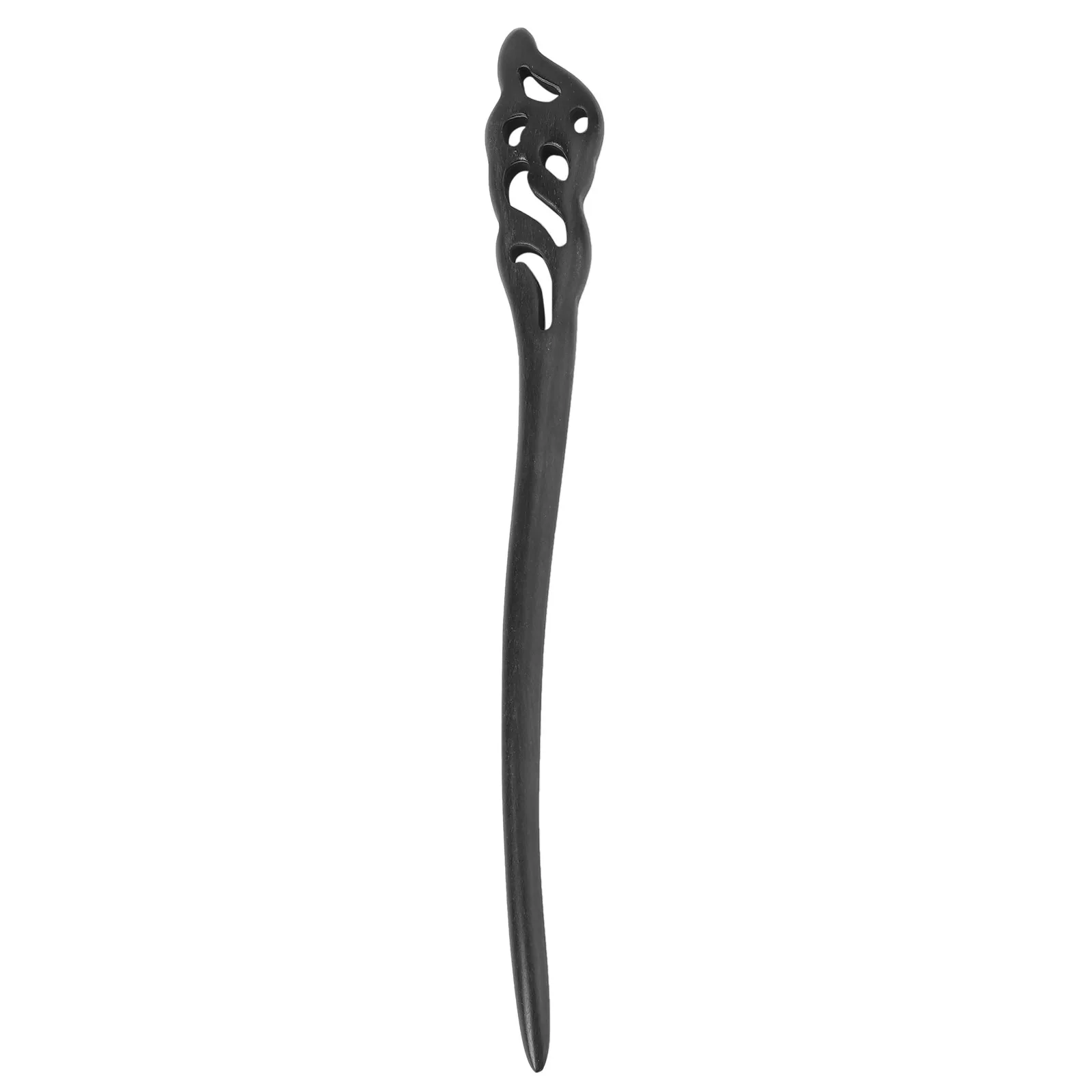 Ebony Wood Hair Sticks for Women – Smooth Polished Chignon Pins, Elegant Daily & Party Styling Accessory