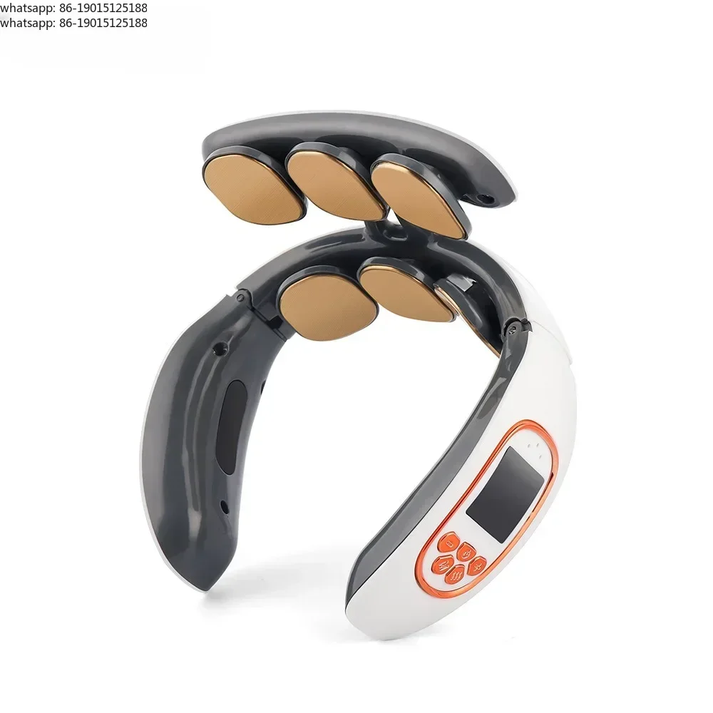 Multi functional neck protector, 6-head physical therapy shoulder and neck massager, impact type cervical massager