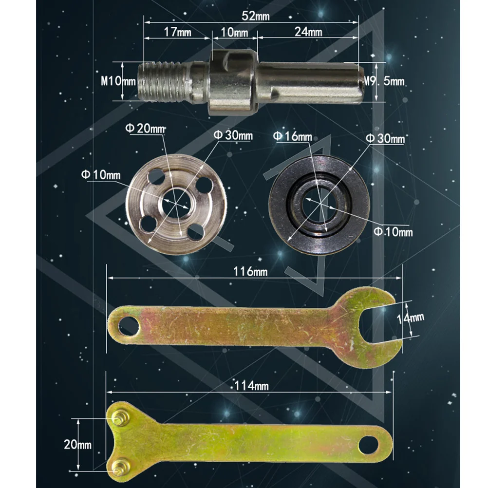 

5Pcs Electric Drill Accessories Durable and Easy to Use for Most Devices Angle Grinder Cutting Tools Electric Drill Accessories