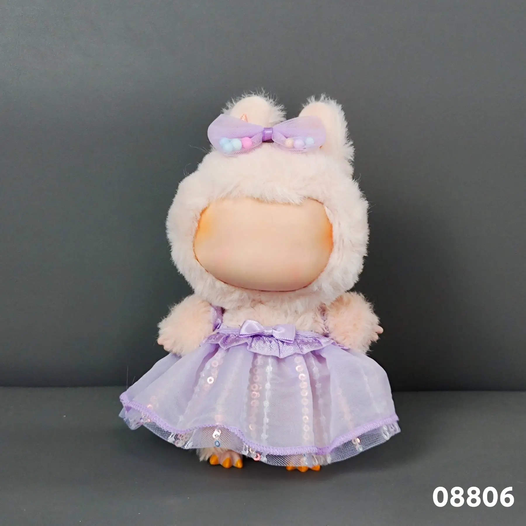 Bonitos ropa para muñecas, ropa de fiesta para 17cm, labubu v2 v1, ropa kawaii, juguetes para niños de diferentes estilos, regalos para labubu