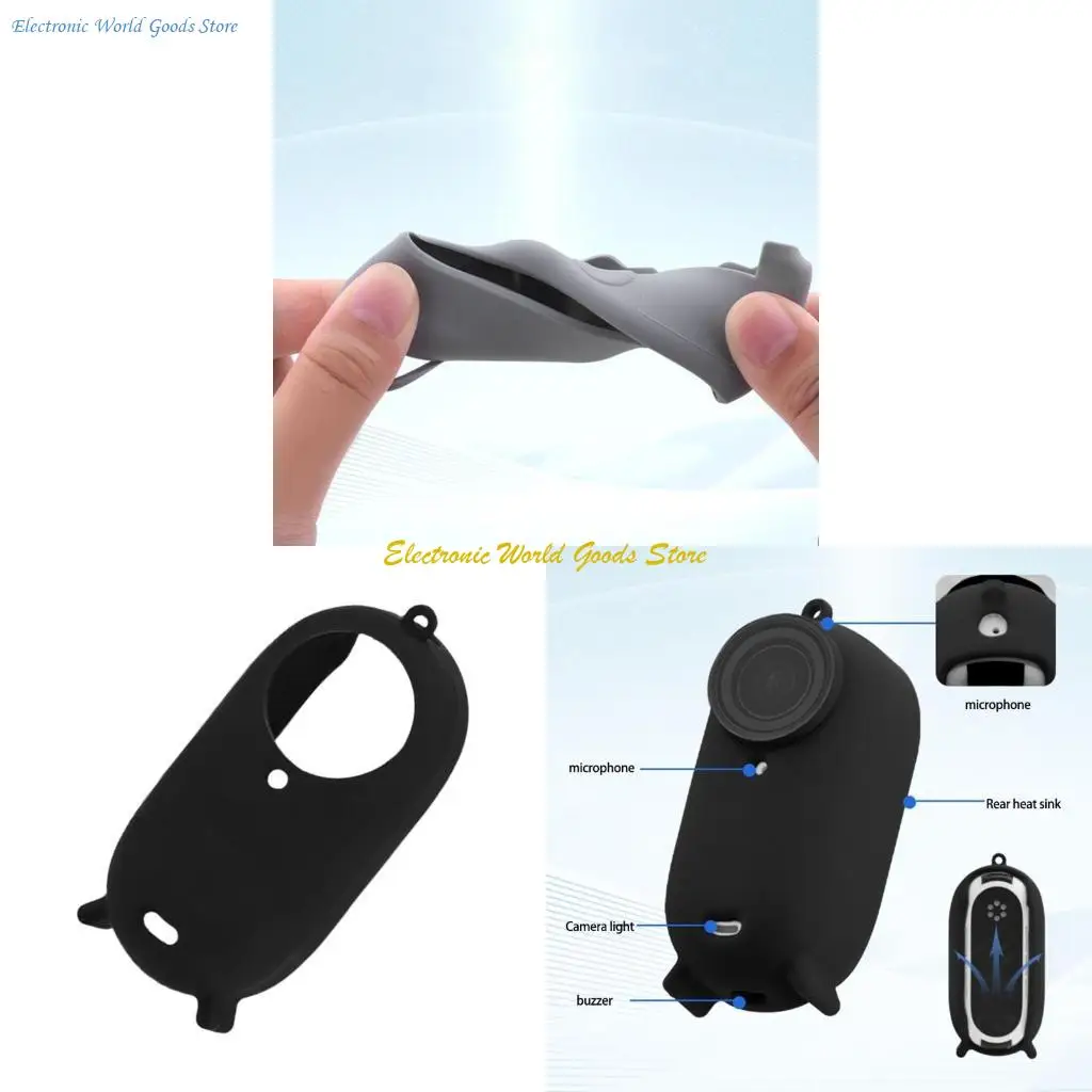 A3PD Secure Silicone Shell para GO 3S Câmera proteção proteção leve