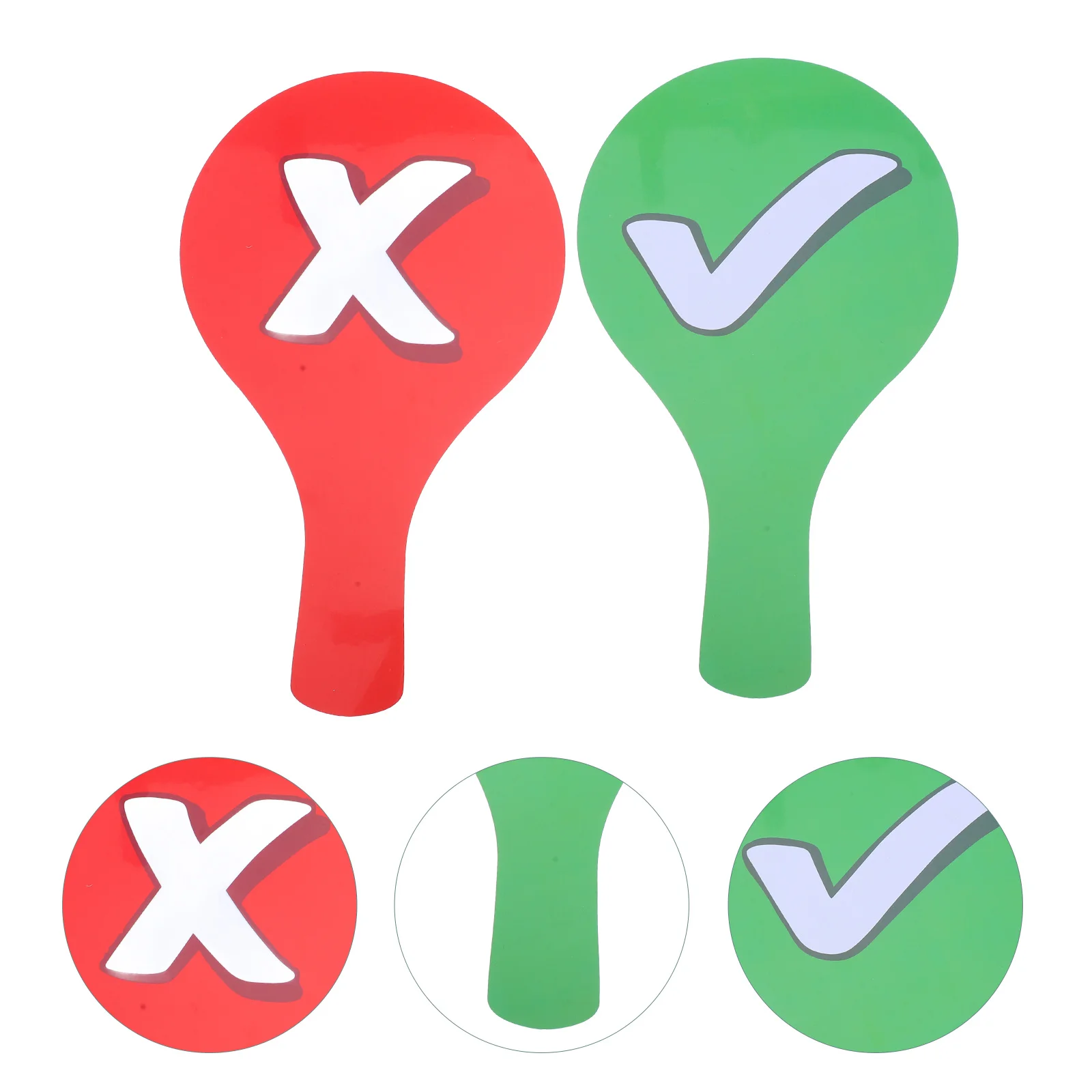 

2Pcs Double-Sided Voting Paddles Classroom Answer Boards Quick Response Tools for Teachers Students Interactive Use