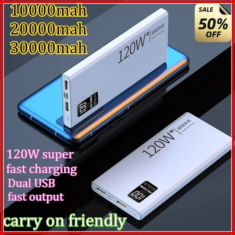 

10000/20000/30000mAh High Capacity Fast Charging Portable Spare Battery Charger For iPhone For Samsung For Huawei Universal