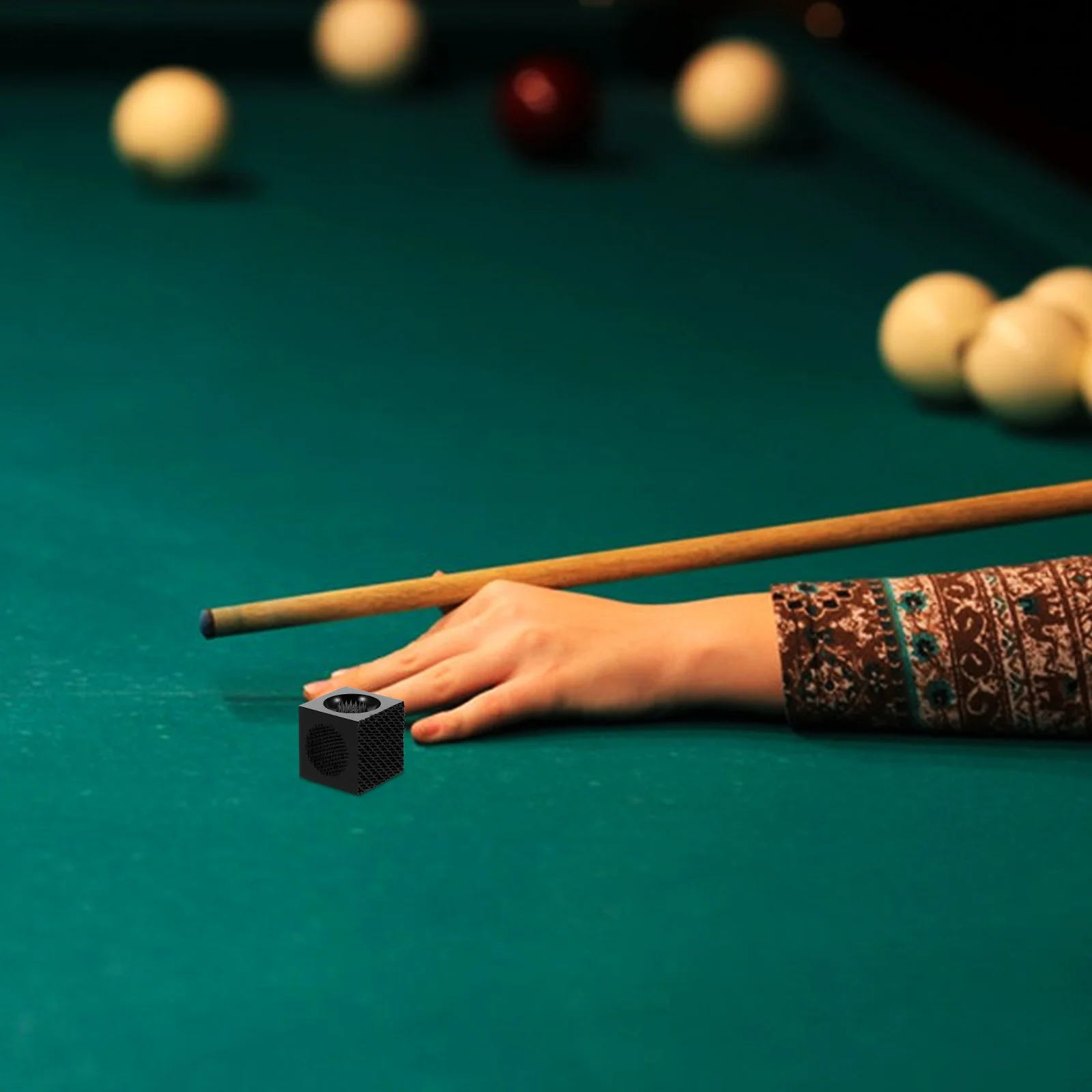 

Billiards Pool Cue Tip Shaper Tool Aluminum Alloy Square Grinder for Cue Maintenance Black Billiard Accessories