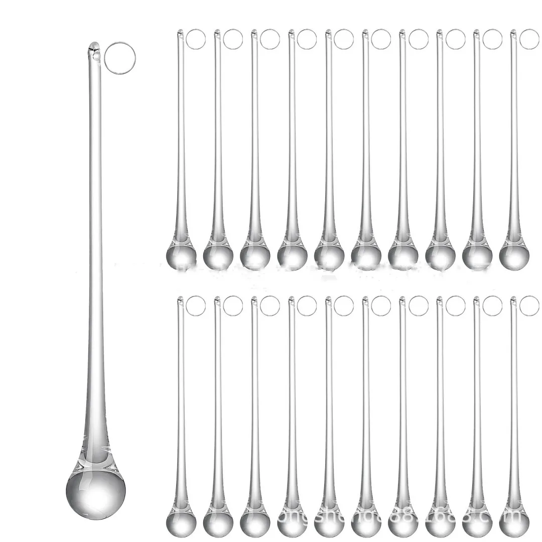 10 قطعة قطرات المطر الكريستال واضحة المعلقات المعلقة مصباح نجف الزجاج الخرز إكسسوارات الستائر أجزاء ديكور معلقة DIY بها بنفسك #6
