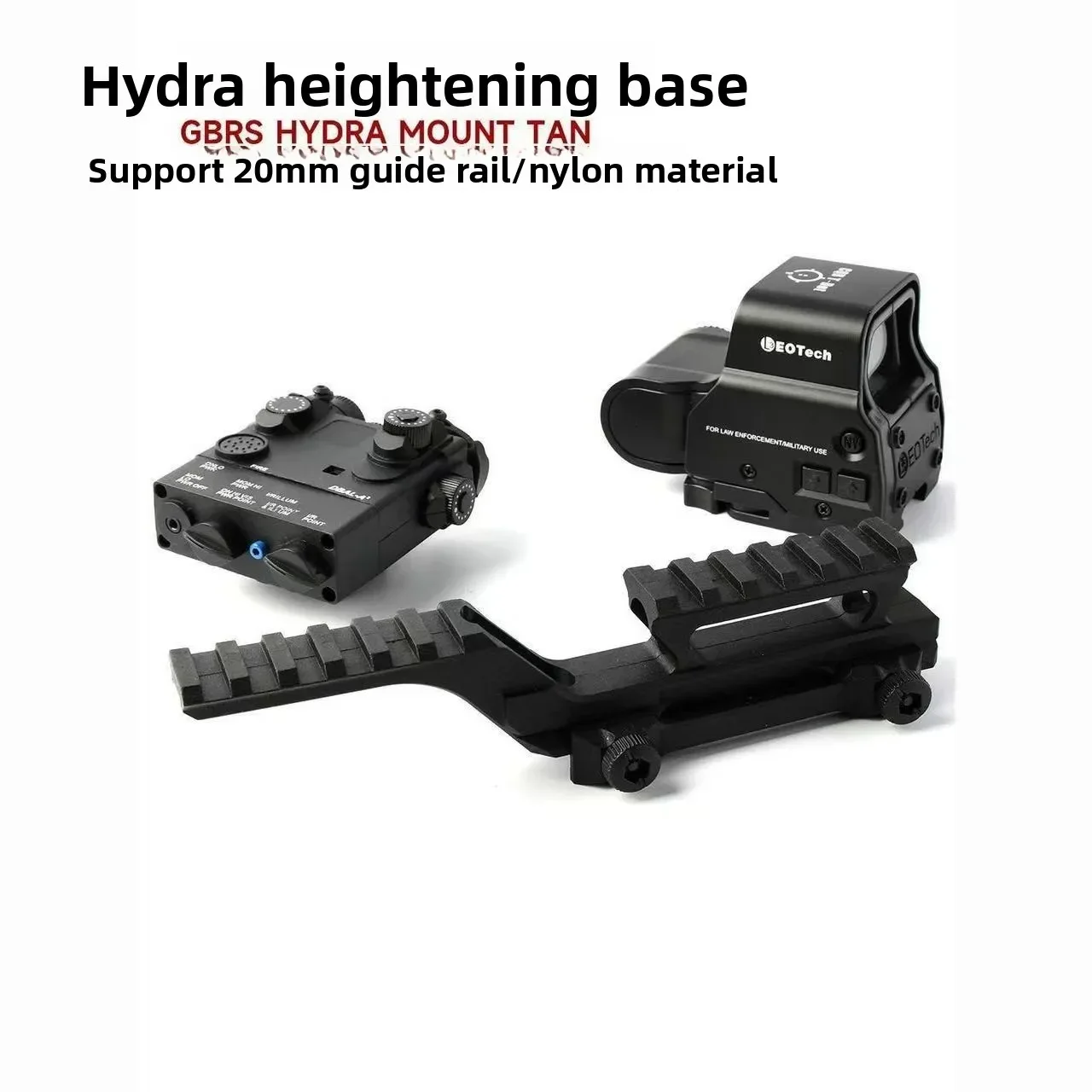 2026 Allwetter-Nylon-Zielfernrohr-Riser-Basis 20mm Dual-Schiene passend für M416 M4A1 Vier-Jahreszeiten-Outdoor-Zubehör – Detail 3