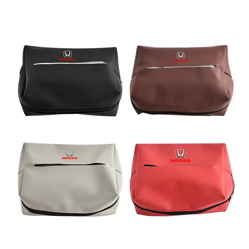 1 قطعة صندوق مناديل داخلي للسيارة من الجلد حقيبة تخزين المقعد الخلفي لهوندا سيفيك صالح جاز أكورد الطيار جواز السفر Stepwgn CRV BRV HRV #3