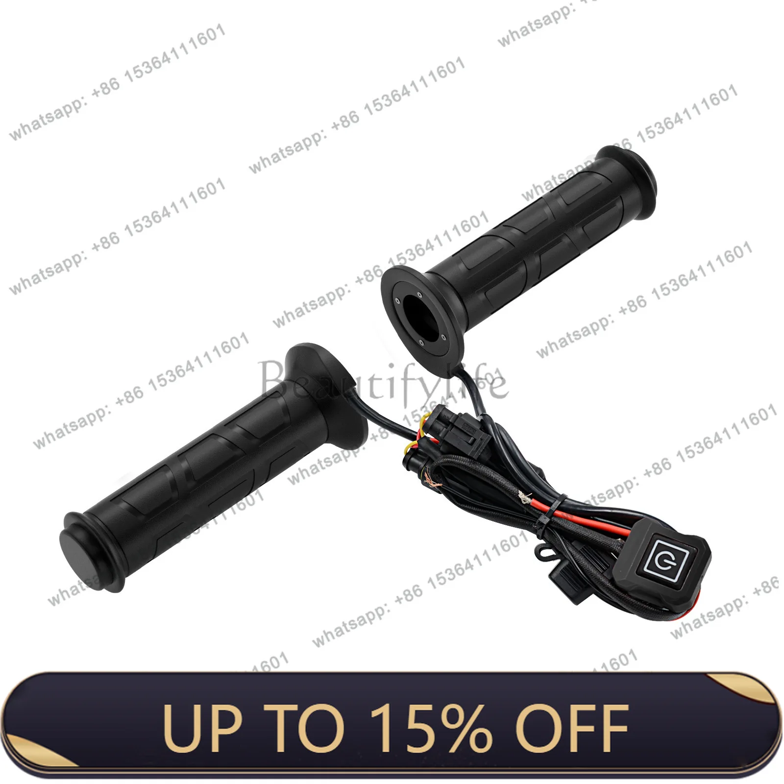 LX cross-border intelligent three-speed black waterproof electric heating handle adjustable temperature