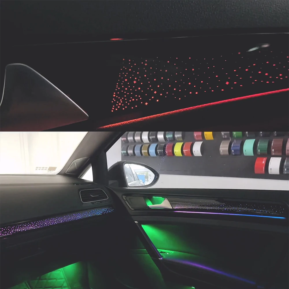 For Volkswagen Golf 7 Atmosphere Light Volkswagen Golf 7.5 Starry Sky Decorative Panel  RGB  cars accessories Volkswagen