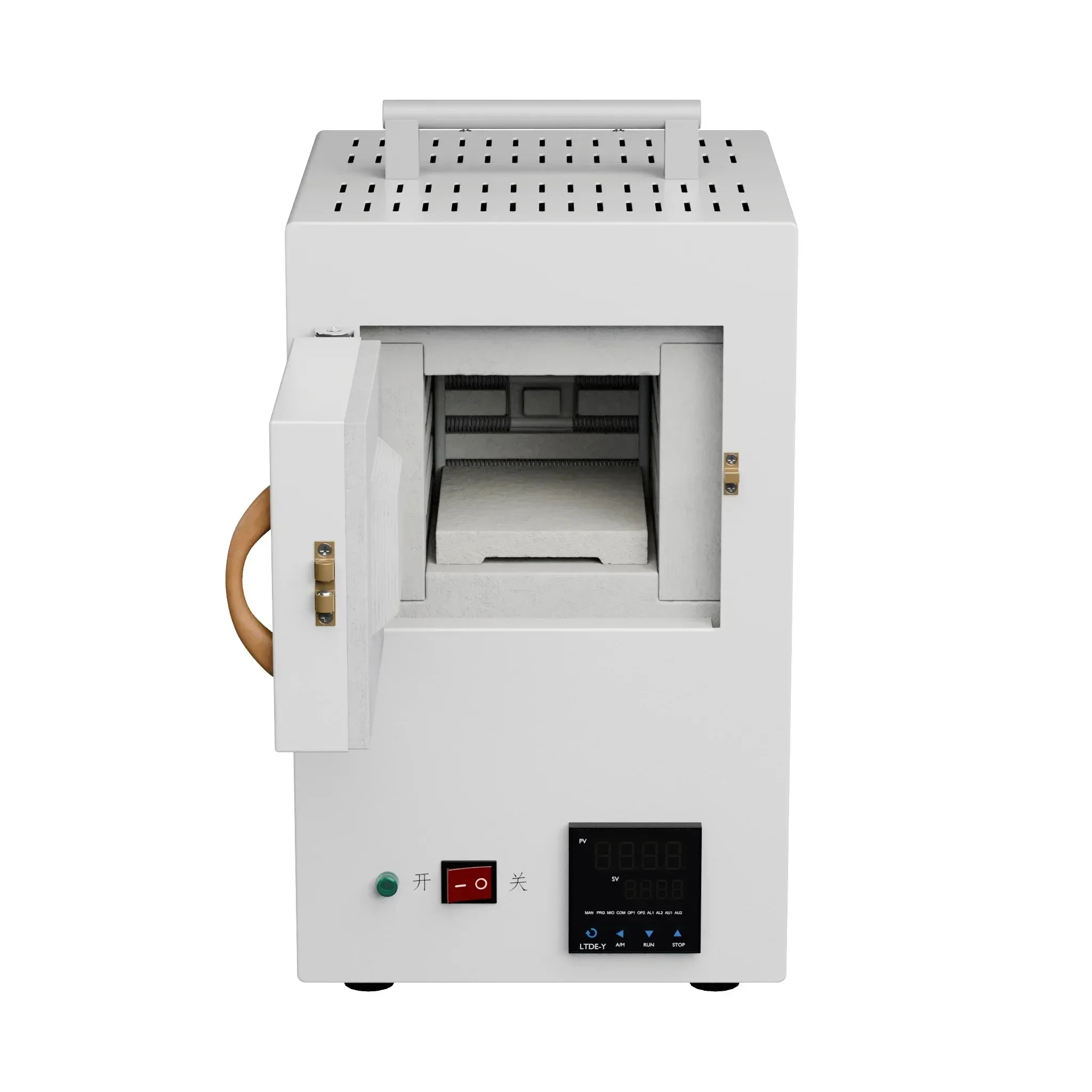 

Ceramic Fiber Programmable Muffle Furnace - Lab-Grade High-Temp Oven for Silver Clay Sintering & Enamel Glazing