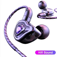 EARDECO 3.5mm Wired Headphones Bass Stereo Wired Earphone Music In-ear Headphone Headset With Microphone Sport Earphone Earbuds