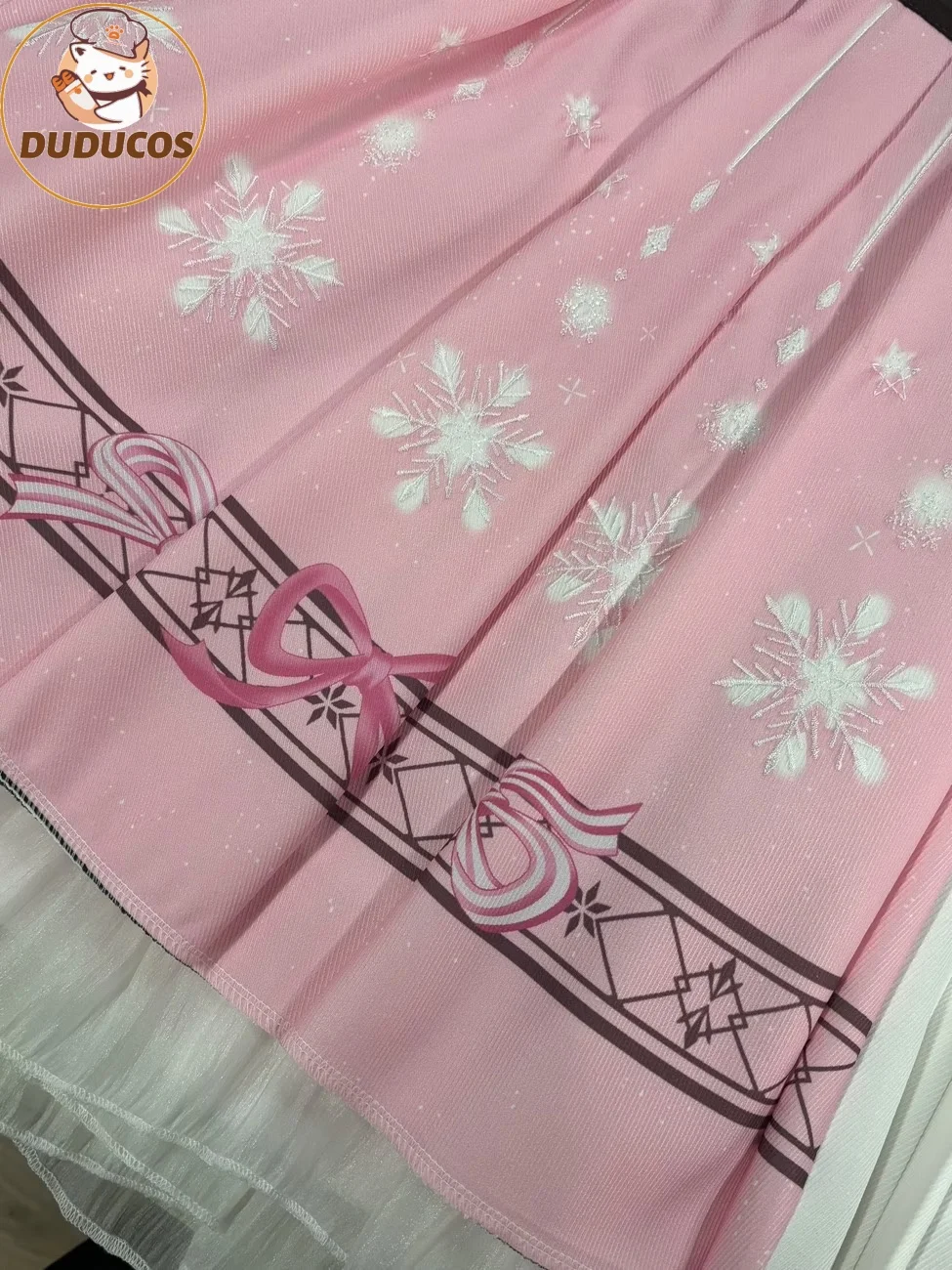 IN STOCK Nikki Cosplay Costume Game Infinity Nikki DUDU-R Women Cute Pink Dress Nikki Snow Dress Cosplay Lolita Halloween view 5