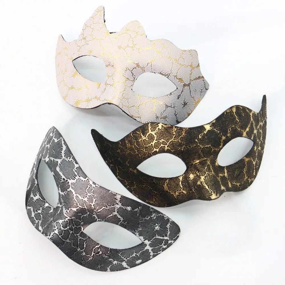 Oogmasker Plastic Halloween Maskers Duurzaam Herbruikbaar Jazz Masker Goud Venetiaans Maskerade Halfgelaatsmasker Heren