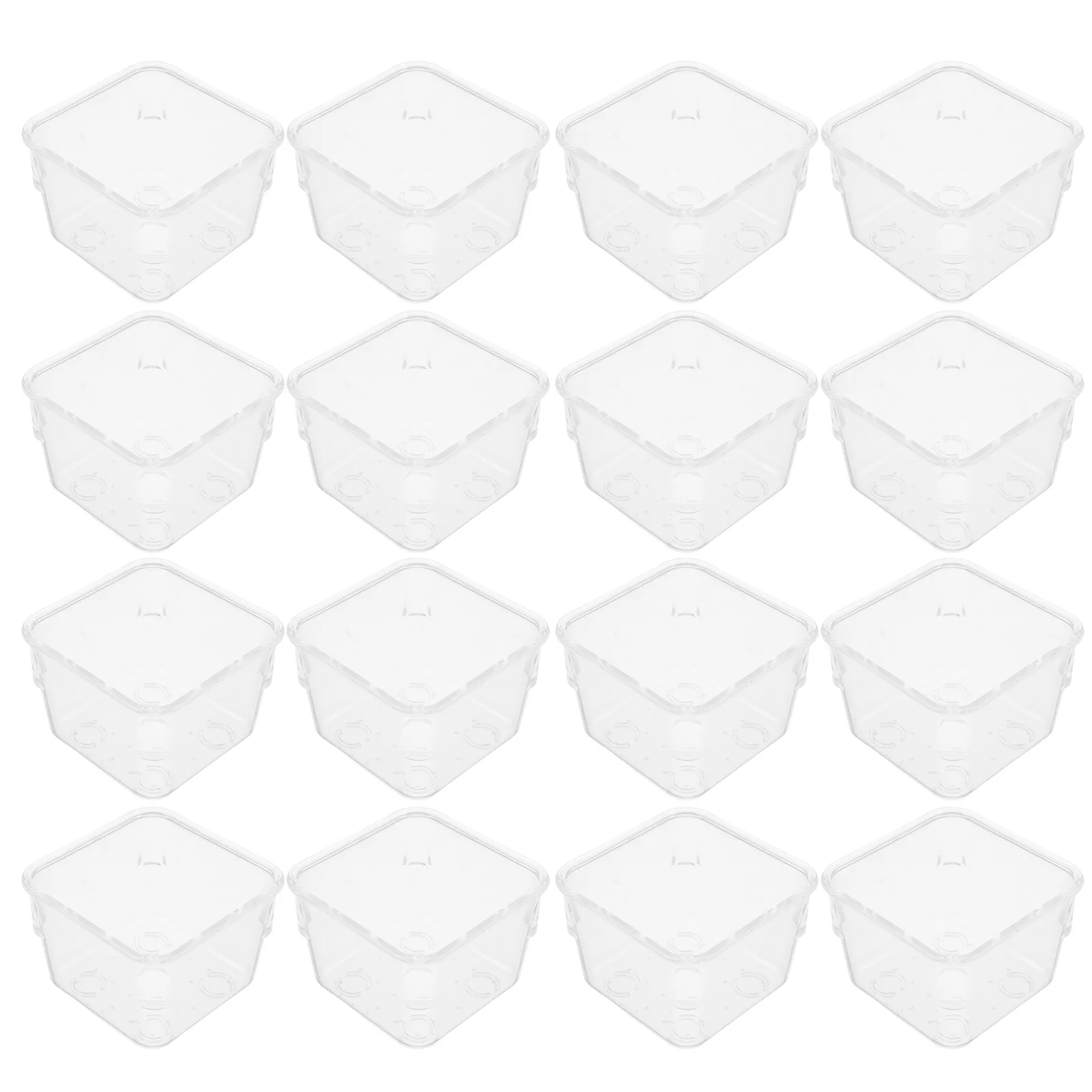 

24Pcs Clear Stackable Plastic Drawer Organizer for Makeup Cosmetics Jewelry Small Storage Box Vanity Organizer