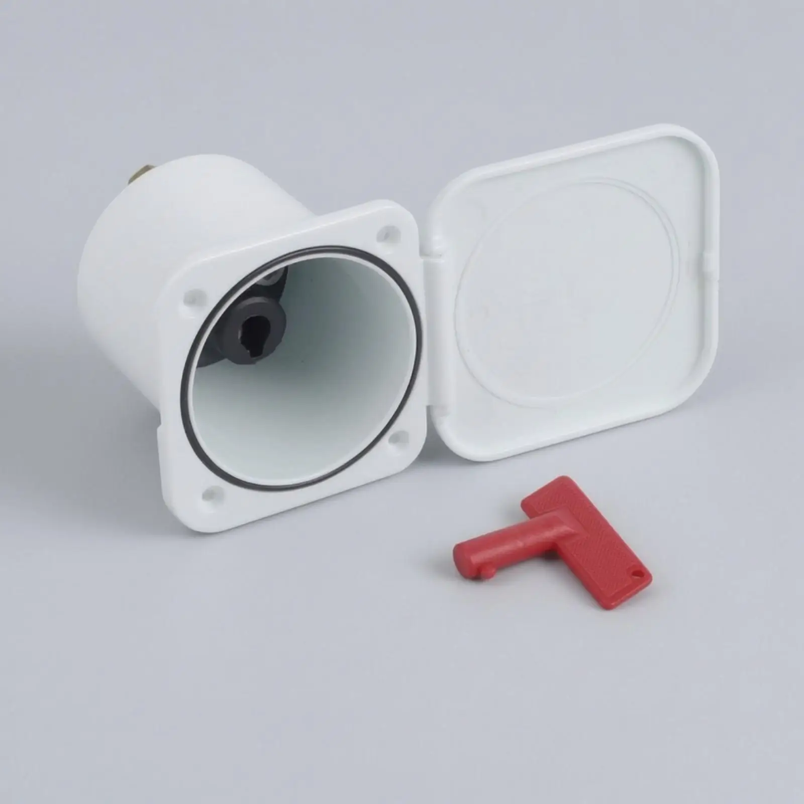 Battery Isolator Switch 275A with Detachable Key and PP Housing for Marine RV Automotive Electrical Maintenance Safety