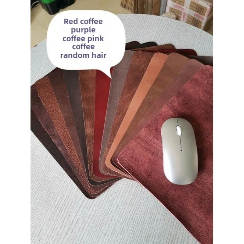 1PCS The First Cowhide Gaming Mouse Pad Crazy Horse Leather Desk Mouse Mat Genuine Leather Computer Mouse Pad Desk Accessories