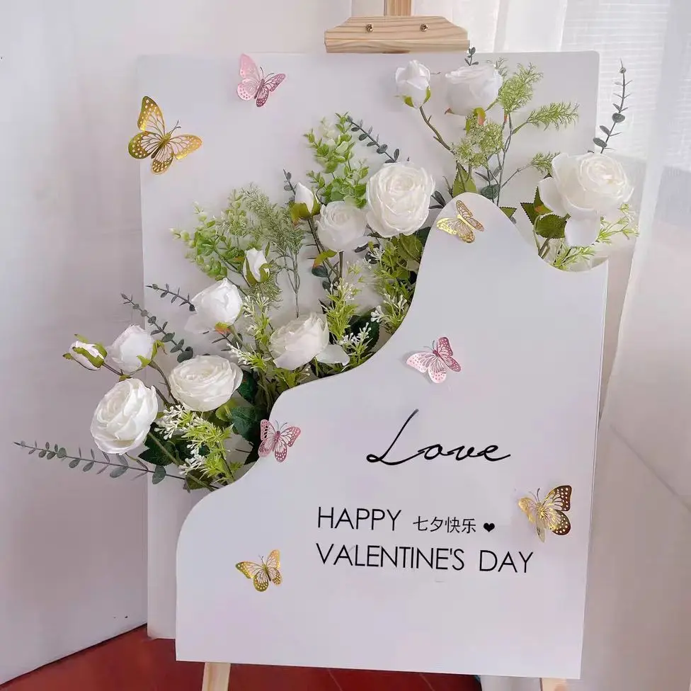 Personalized Flower Box Welcome Sign DIY Flower Box Foam Board Wedding Wedding Sign Birthday Party Baby Shower Decor Supplies