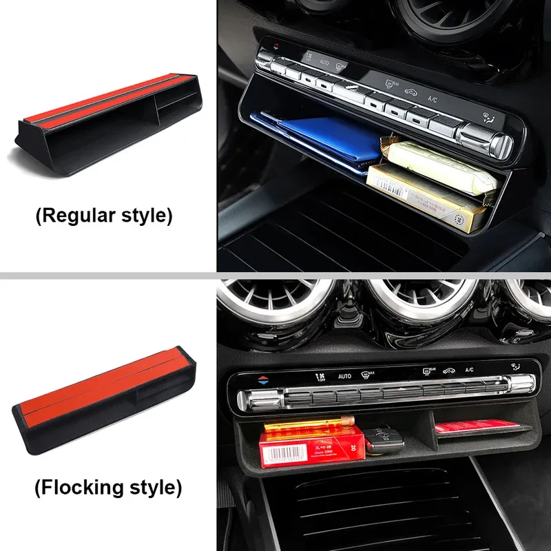 Car Central Control Storage Box For Mercedes Benz A B CLA GLB GLA GLE Class W177 W247 C118 W118 X247 H247 W167 EQA EQB 2020-2024