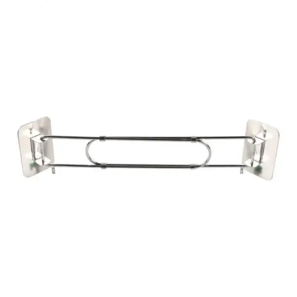 Space Saving RV Corner Storage Bar Stainless Steel Shower Shelf Rod Black for Camper Trailer Organization
