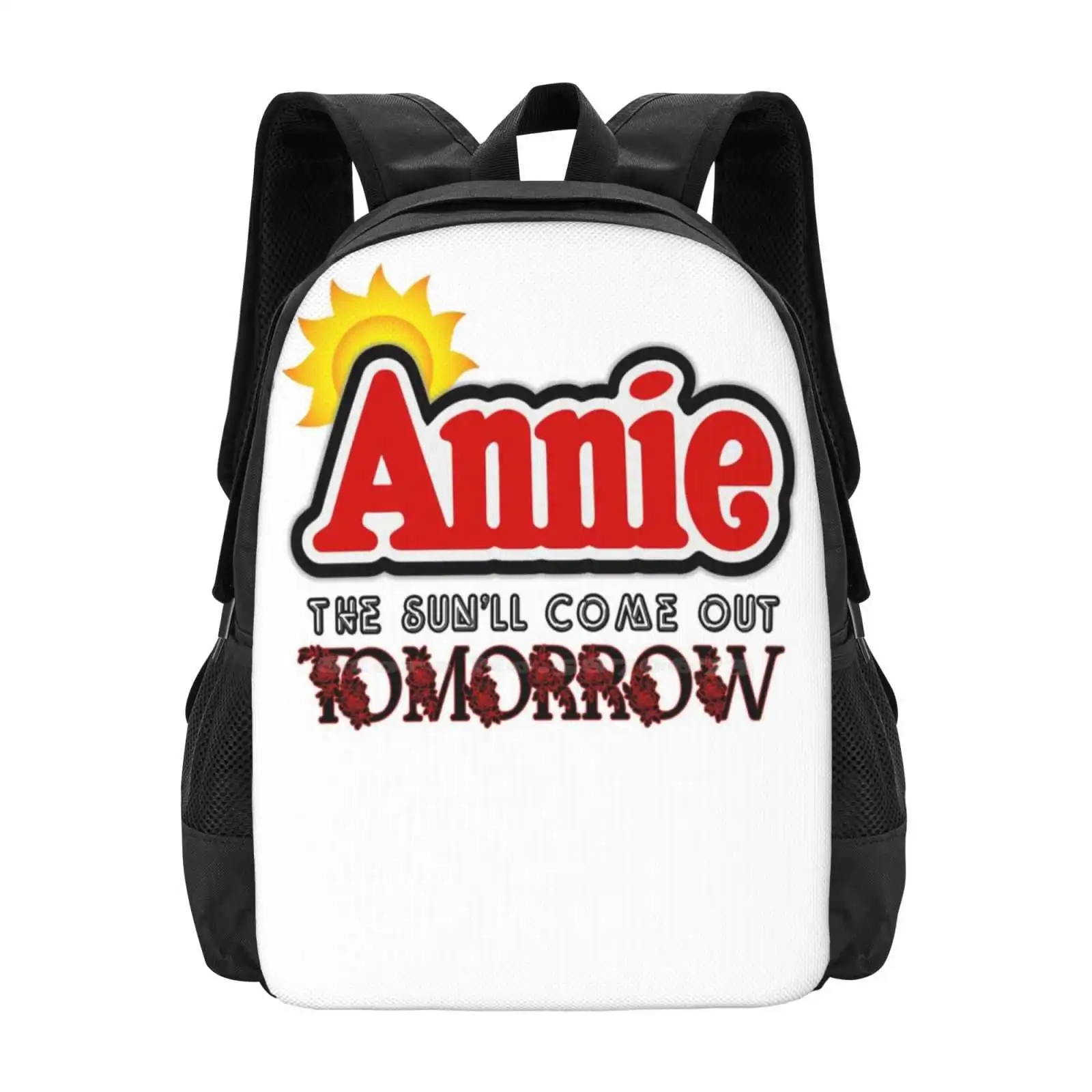 Annie Sunshine Hot Sale Backpack Fashion Bags Annie Movie Musical Theatre Songs Performance Thespian Daddy West End Broadway