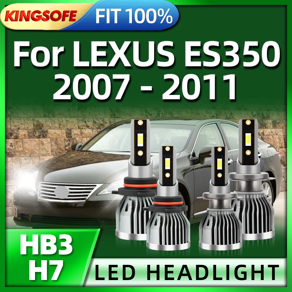 

KINGSOFE 26000LM H7 LED HB3 Car Headlight Bulb 110W Auto light 6000K For LEXUS ES350 2007 2008 2009 2010 2011