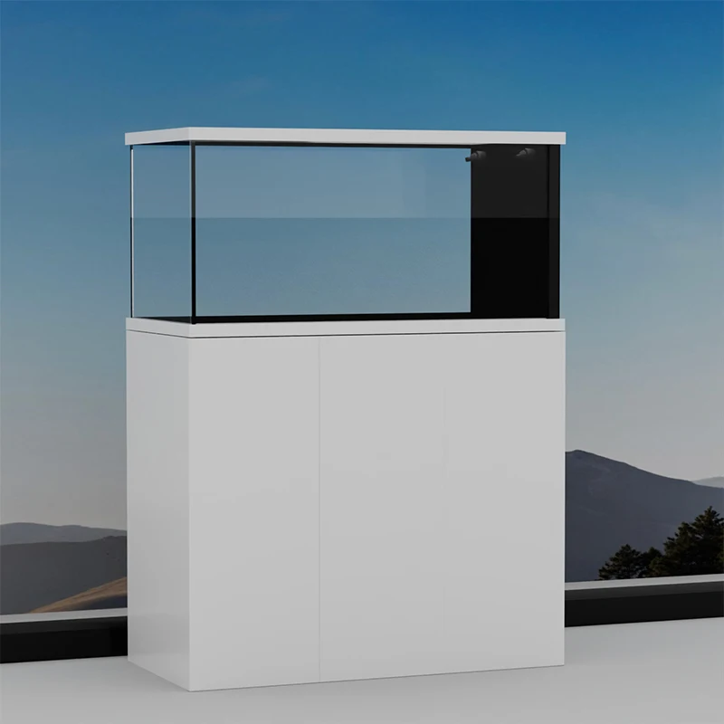 Aquarium with cabinet new glass fish tank living room entrance home decoration water feature