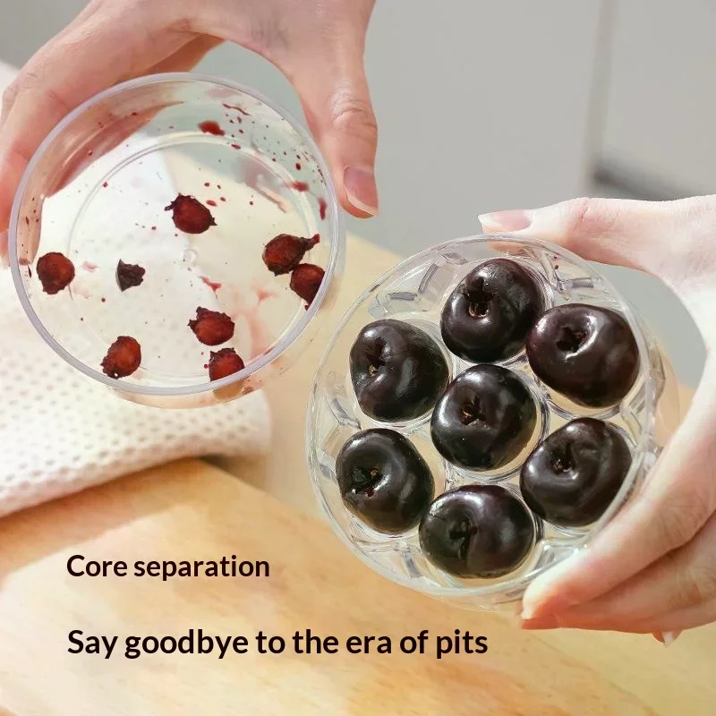 Pitters Corer Handheld Press Cherry Pitter Remover With 7 Holes Multi-Purpose Fruit Core Pitting Tools Cherry