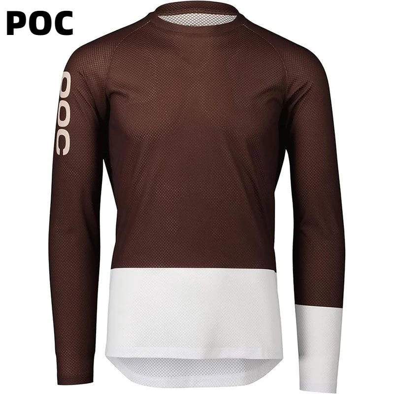Poc Camisa de manga larga de secado rápido fuera de ejercicio para las cuatro estaciones, traje de montar de manga larga para bicicleta de montaña Speed-down, ropa deportiva para exteriores