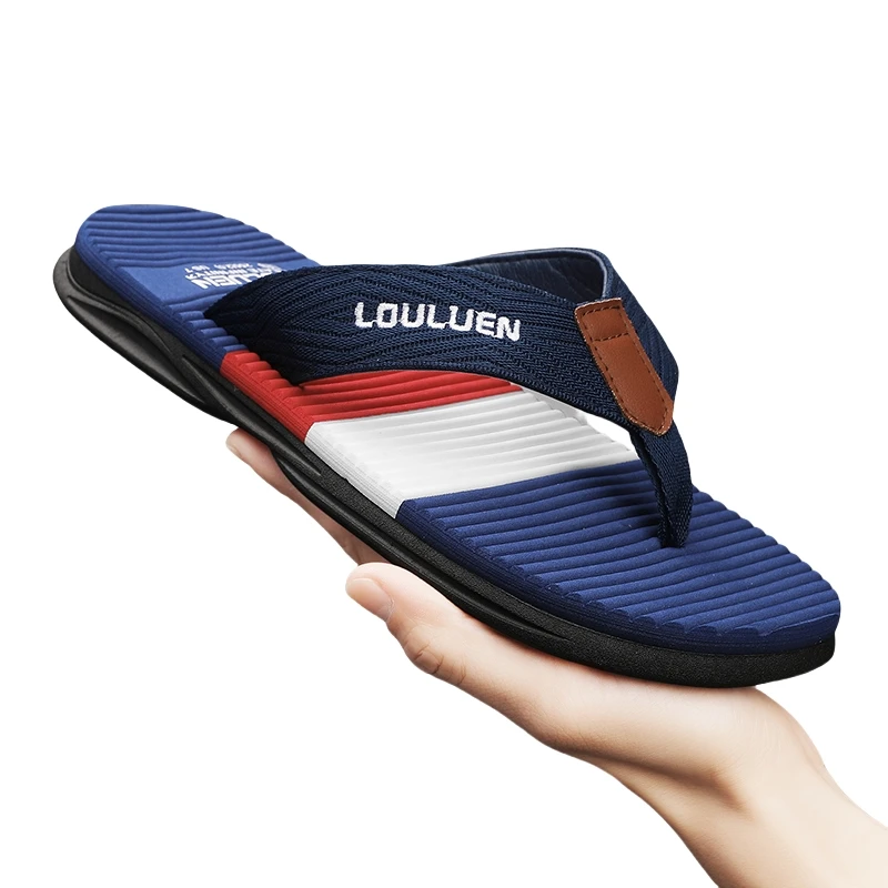 

Summer Men's Flip Flops Beach Slippers Outdoor Sandals Design Men Comfortable Slides Casual Shoes Men Non-slip House Slippers