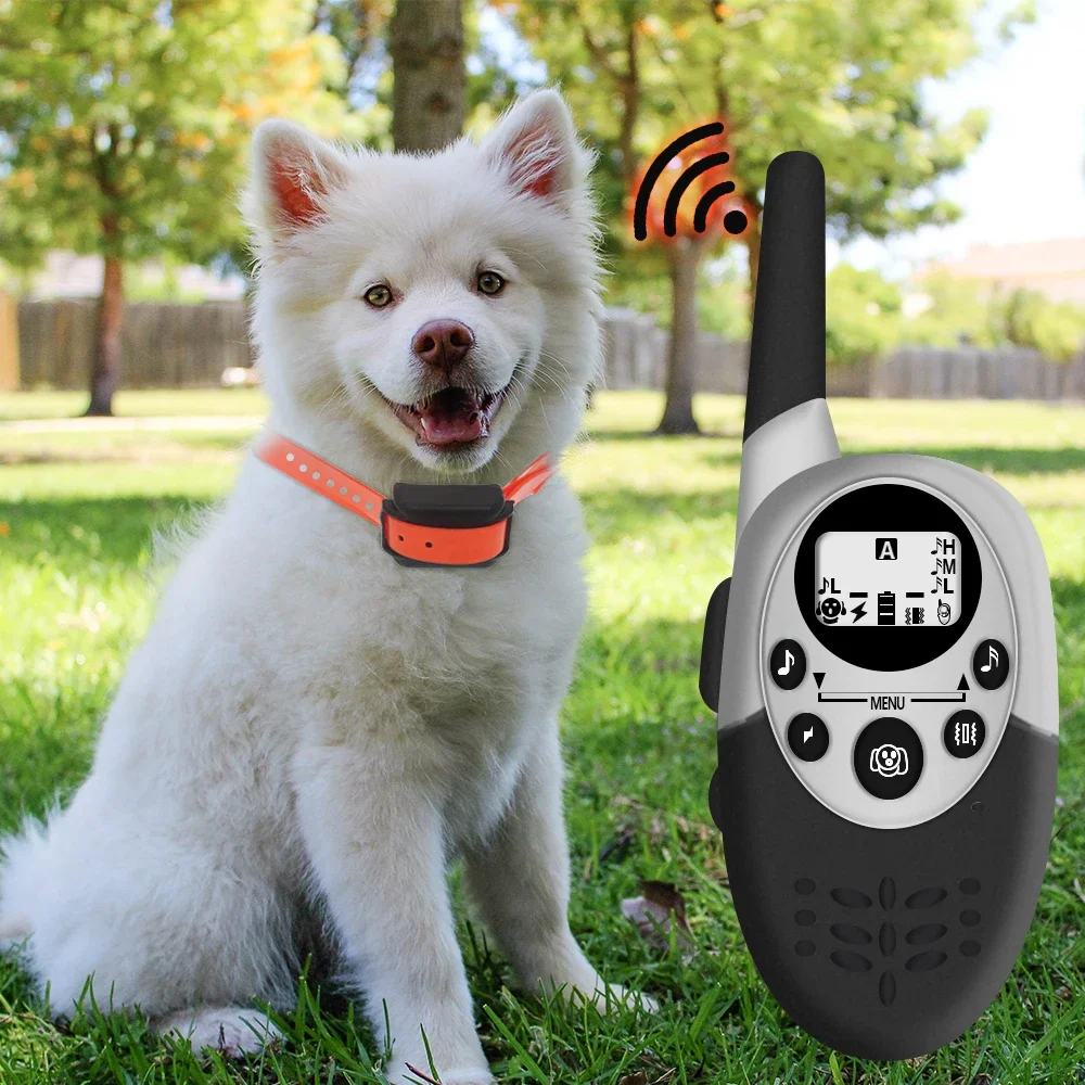 1000m Waterproof Dog Training Collar Rechargeable Anti Barking Control Sound Remind Vibration Shock Receiver 40% Off Pet tracker