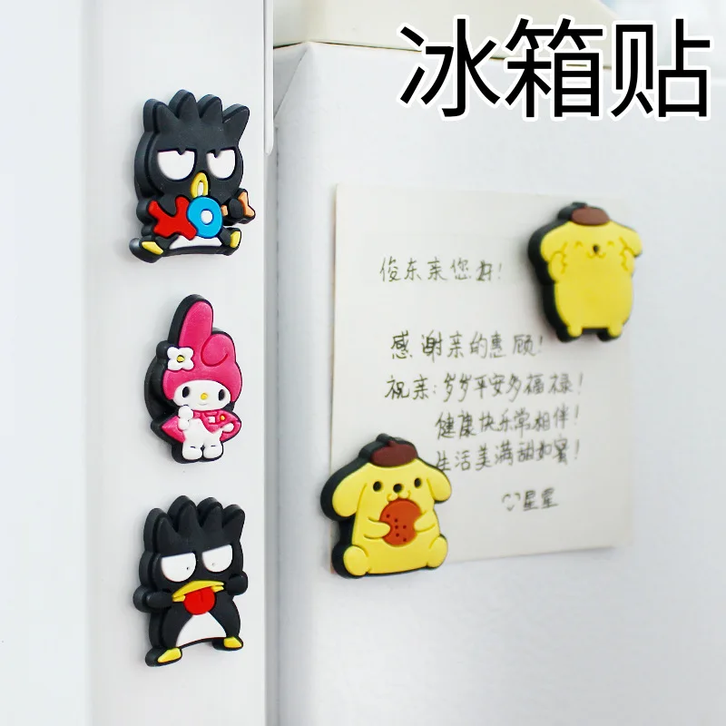 Melody Pompom Silicone Fridge Magnet Mini Refrigerator Home Decoration Sticker Magnets For Fridge Souvenir Whiteboard Magnets