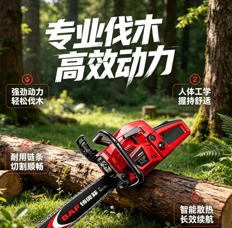 Portable chainsaw chain saw for cutting trees oil sawChain: 2 pieces LYH