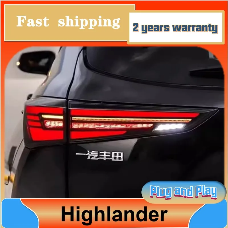 Car Styling for Toyota Highlander Tail Lamp 2020-2022 Highlander Tail Light Highlander Tail L