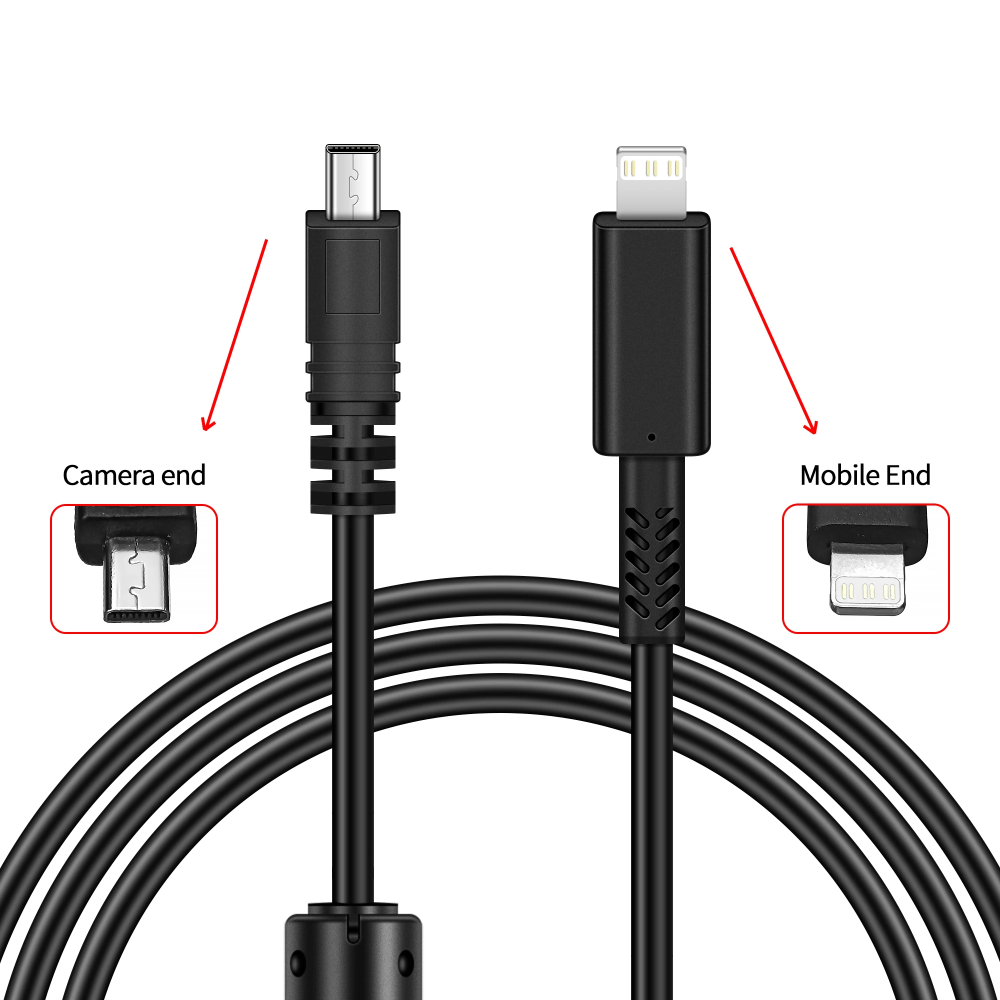 Nikon Camera to iphone OTG cable to download photos from Nikon camera to phone for iphone 14,13,12,11,8,7,6,XS,ipad Pro