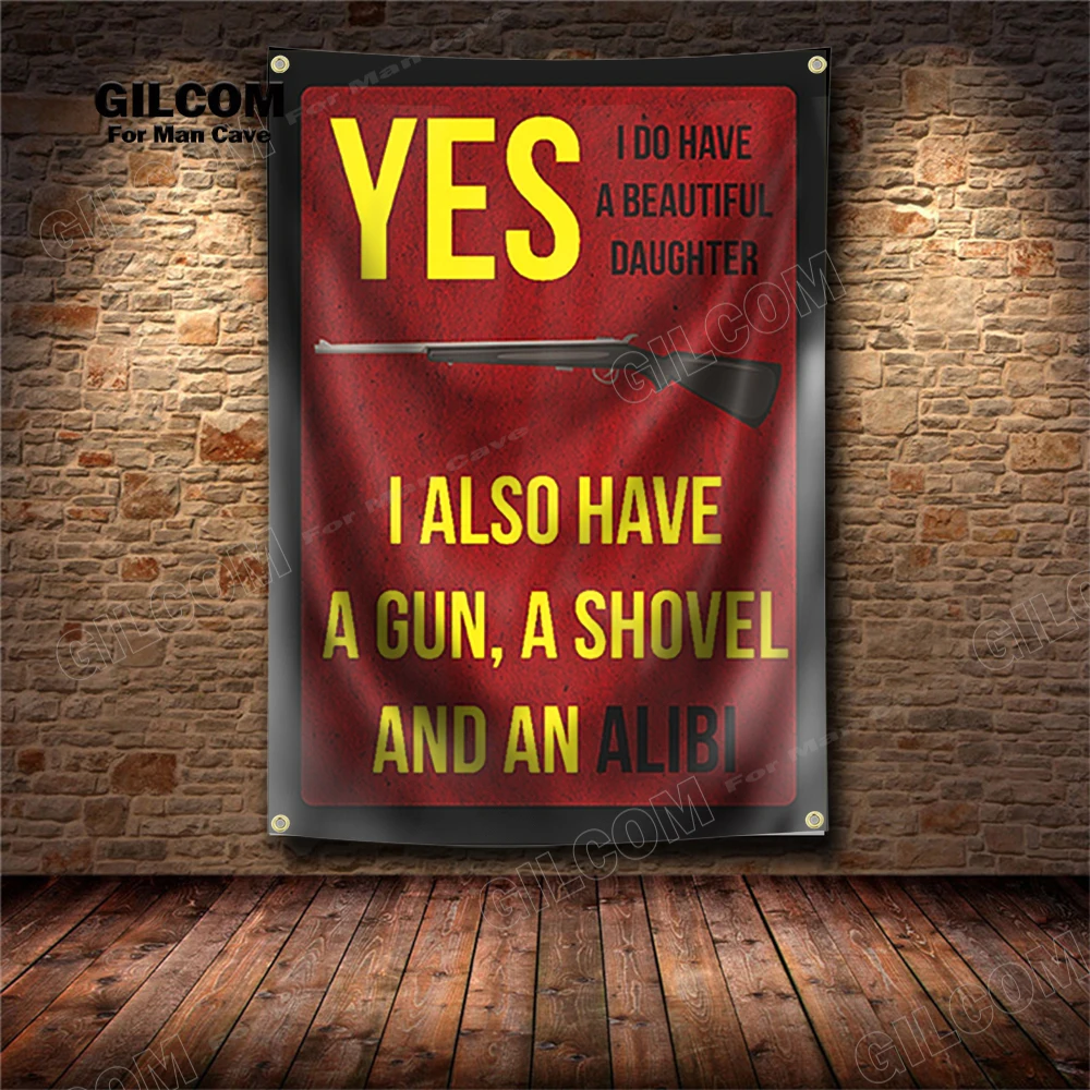 English Words  Logo Banner Flag Family Rules Warning Poster Art AD Vintage Sign Motorsprots Car Man Cave Garage Pub Club Bar