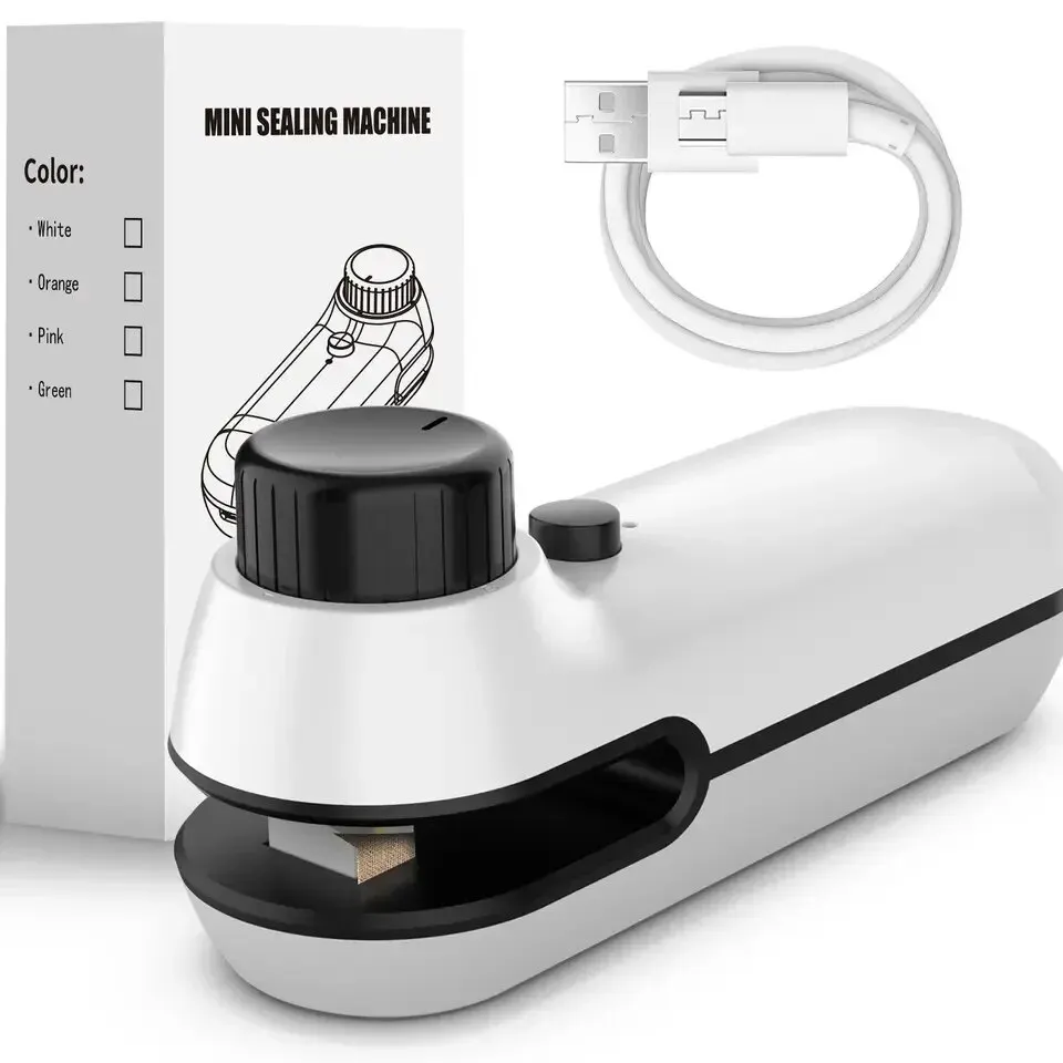 Rechargable  USB 2 In 1 Bag Mini Heat Sealer Storage Bag Plastic Package Snack Sealer Clip Bag Handheld Heat Sealer Bag 2026