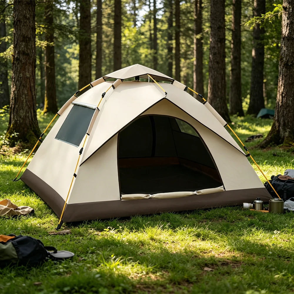 Portable Outdoor Folding Camping Tent Waterproof Sunshine-Proof Automatic Easy Setup for Camping Beach Picnic Barbecue