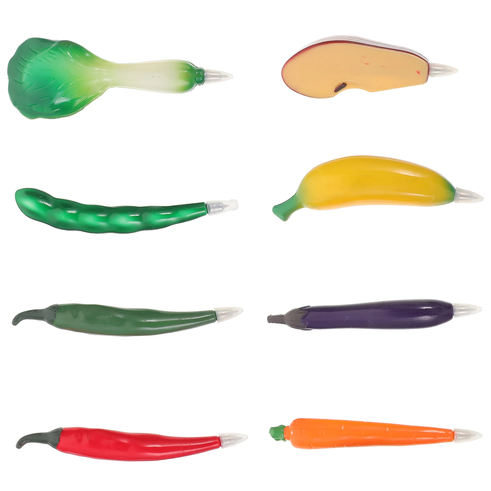 

8Pcs Realistic Fruit Vegetable Ballpoint Pens Creative Smooth Writing Portable Festival Party Gifts School Supplies