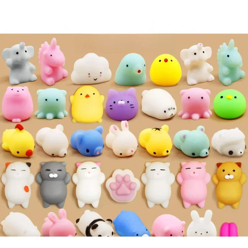 18pcs-Random style-Cute Vent Decompression Pinch ReMax Fun Boring Trick Useful Tool for Pressure Reduction Cartoon Style