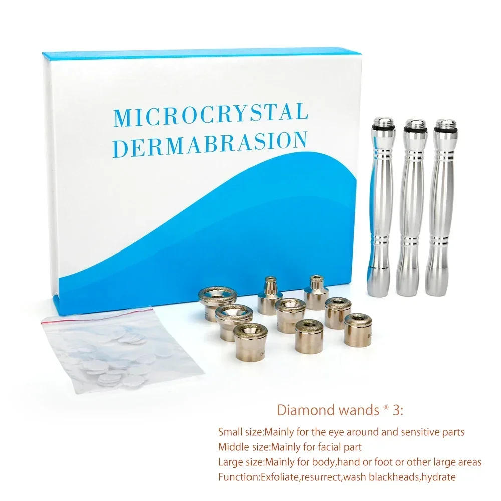 Machine de soins du visage Diamond 3 en 1, appareil MicrodermDelhi, vaporisateur sous vide, salon personnel, usage domestique, éclaircir la peau