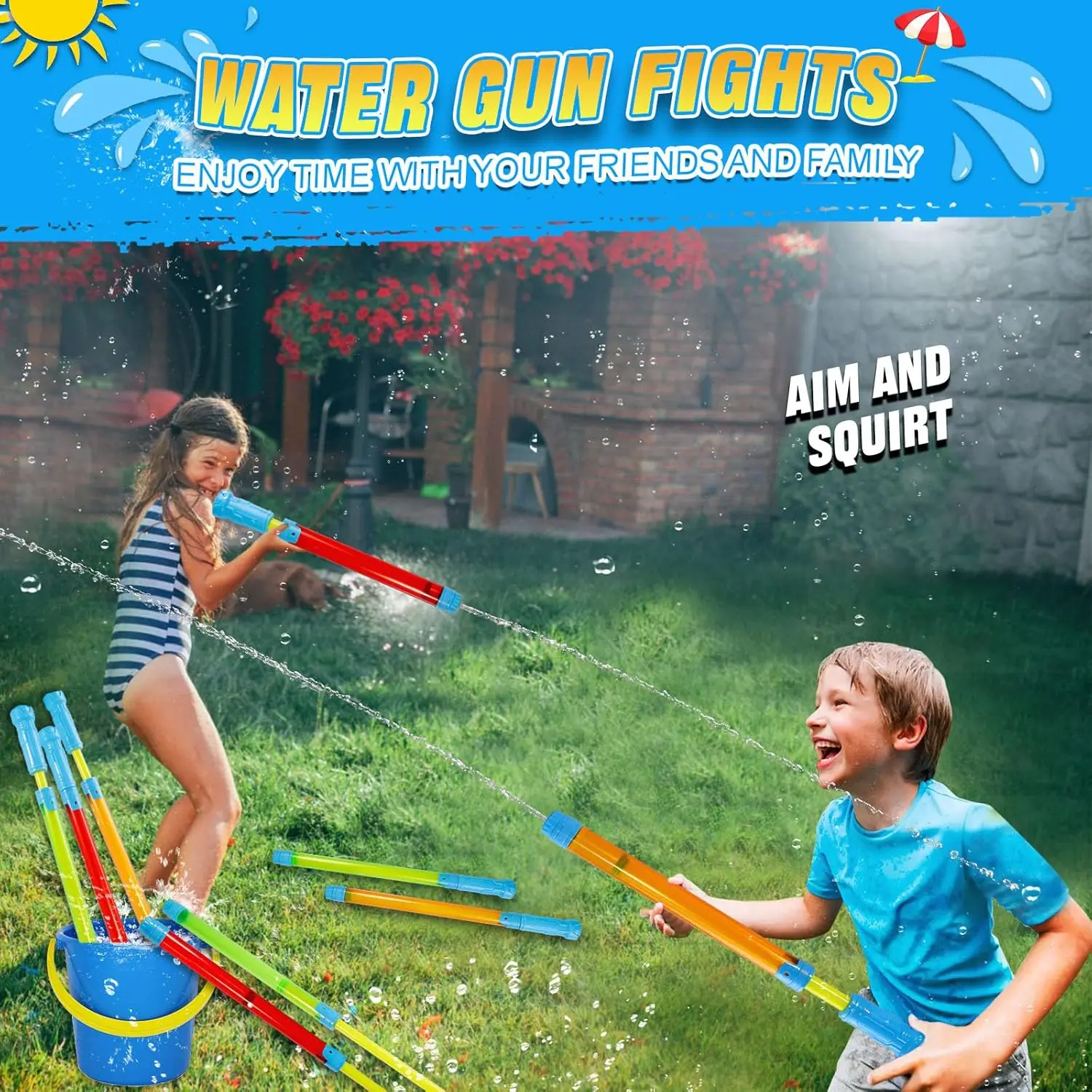 Waterpistool Zwembad Speelgoed Spuitpistool voor Kinderen Super Water Soaker Blaster Water Squirter Shooter voor Zomer Buitenzwembad Beach Party