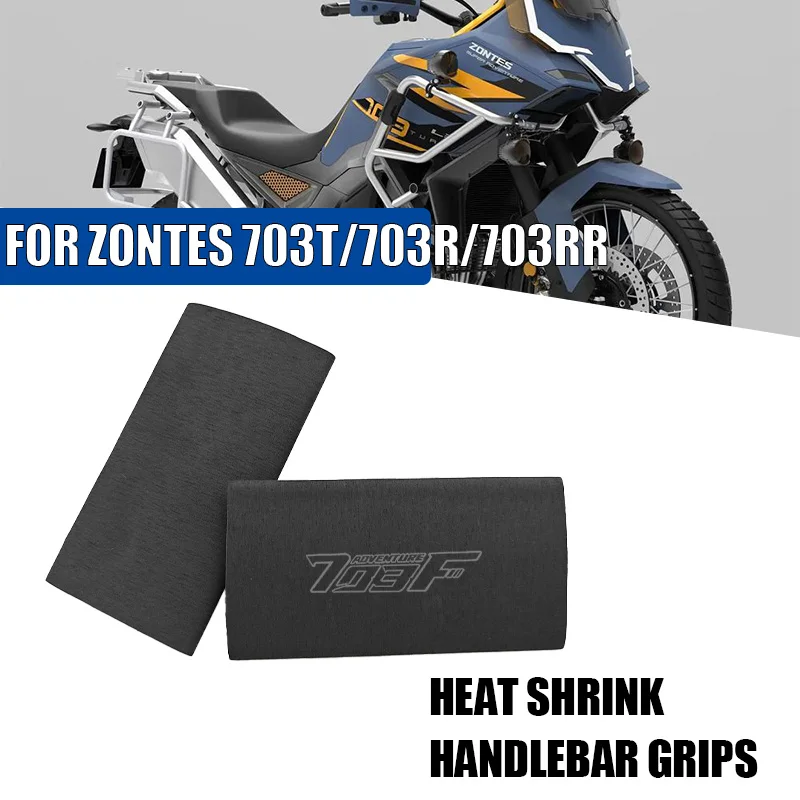 Handle Grips For ZONTES 703T 703F 703R 703RR Motorcycle No-slip Heat Shrink Handlebar Hand Grips With ZONTES LOGO Handle Grip