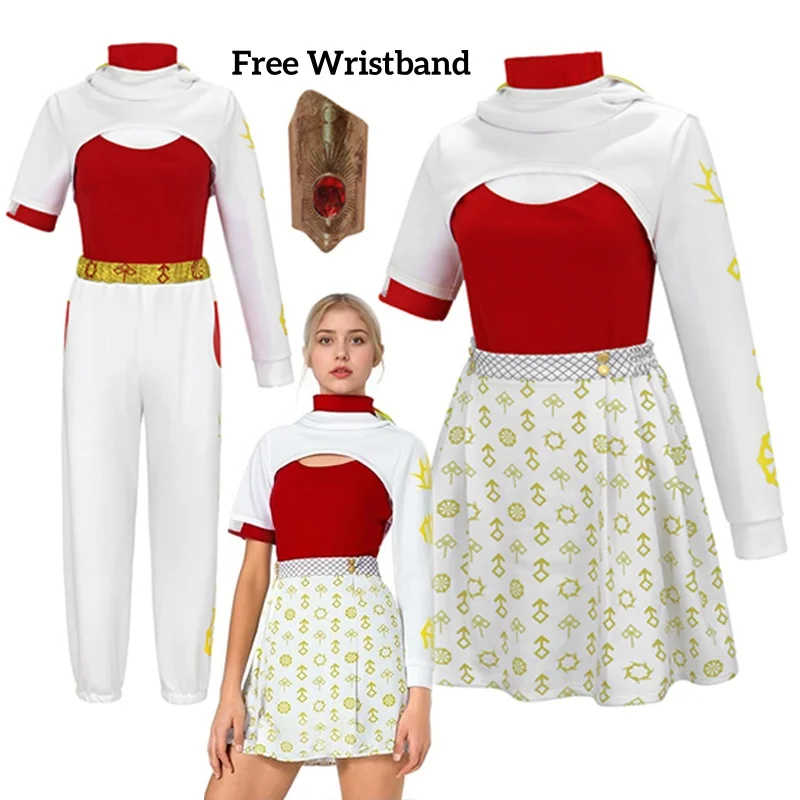 Zombies Nova Kostüm Addison Kostüm Damen Dawn of Vampires Cosplay Halloween Party Outfit mit Gratis Armband