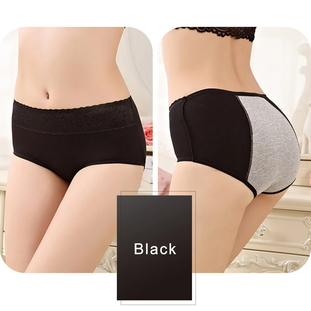 Female Physiological Pants Leak Proof Menstrual Women Underwear Period Panties Cotton Health Seamless Briefs In The Waist Warm