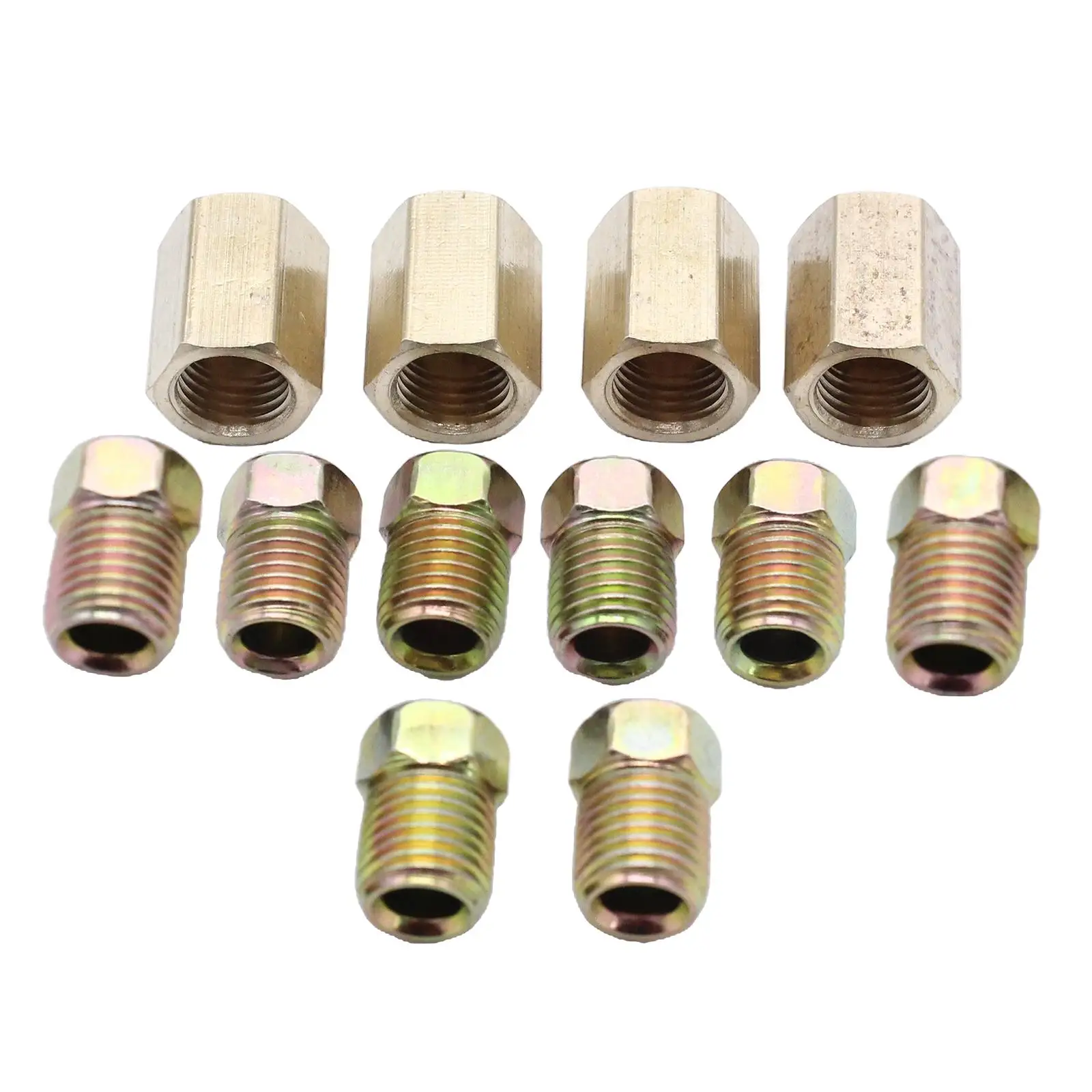 12x 3/8 inch-24 Threads Brake Line Fittings for 3/16 inch Tube 4