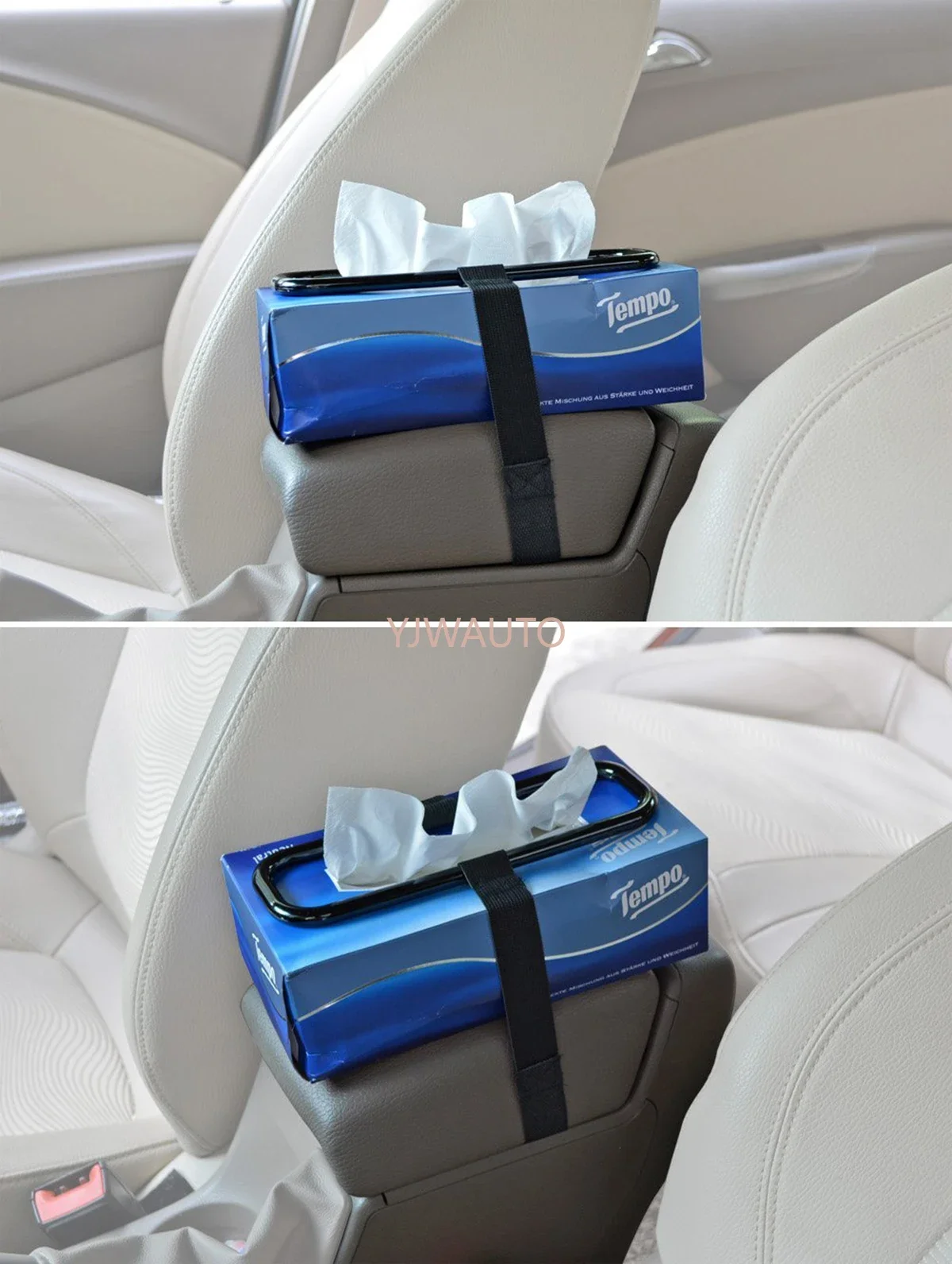 Universal Car Sun Visor Tissue Box Holder Paper Towel Napkin Box Cover Seat Back Bracket image 6