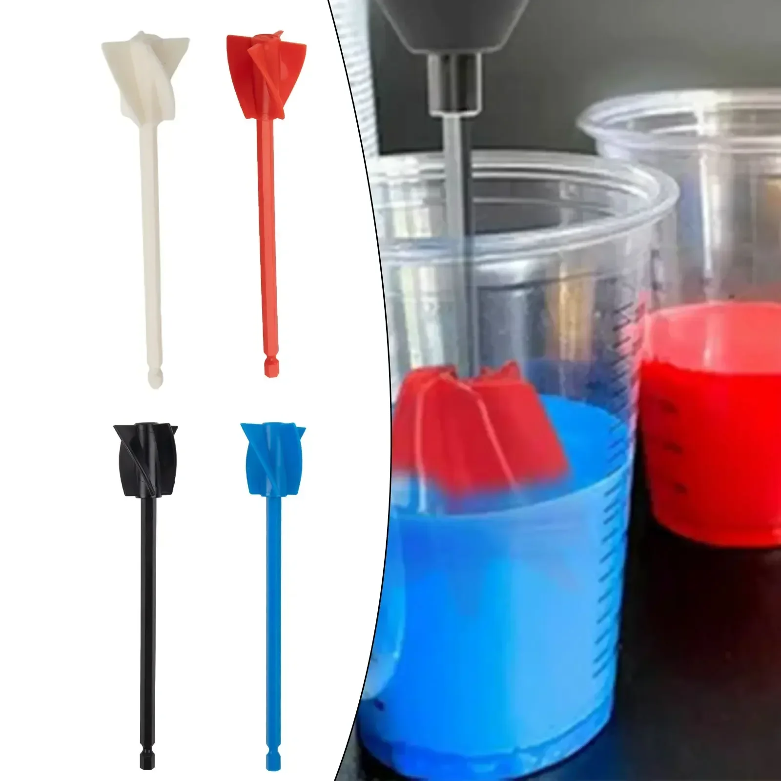 Power Tool Epoxy Mixer Paint Drill Attachment Paddle Consistency Liquids Resin Head Stirrer Painting Equipment