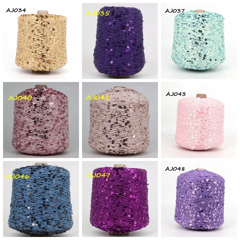 50 g/Knäuel, 49 Farben, goldenes Silber-Paillettengarn, glitzernde Glitzerfäden, Stricken, Lurex, Häkeln, Pullover, Basteln, DIY-Tasche – Detail 14